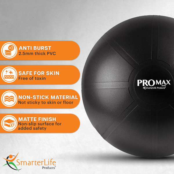 PRO MAX Series Exercise Ball - By SmarterLife | SmarterLife Products LLC